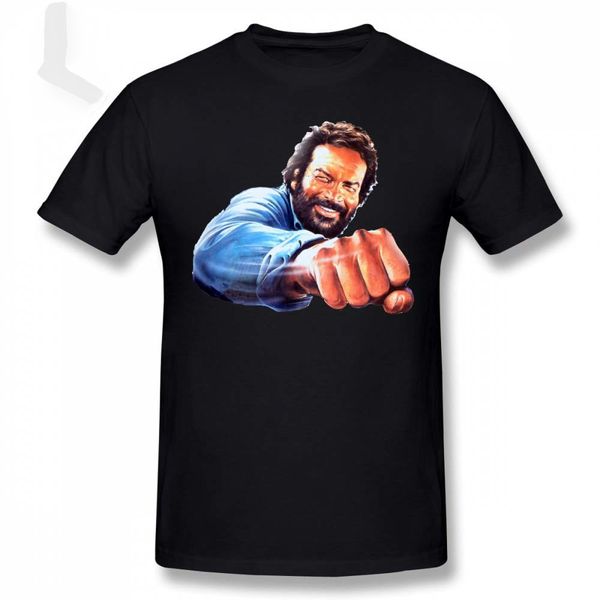 

hkfz bud spencer t shirt print bud spencer t-shirt beach cotton tee shirt cute print 5x male short sleeves tshirt