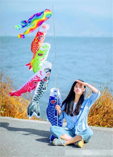 

koinobori koi nobori carp windsocks streamers colorful fish flag decoration med fish kite flag hanging wall decor 40cm 55cm 70cm 100cm 150cm