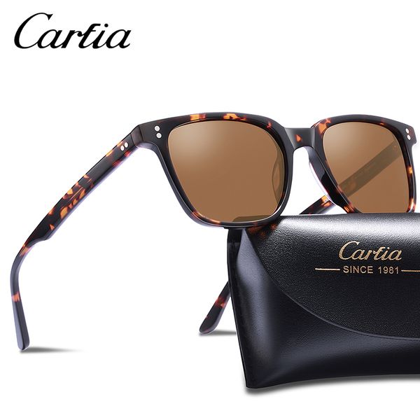 

carfia brand designer hd polarized vintage sunglasses men's square driving eyewear fashion retro sun glasses 100% uv protection, White;black