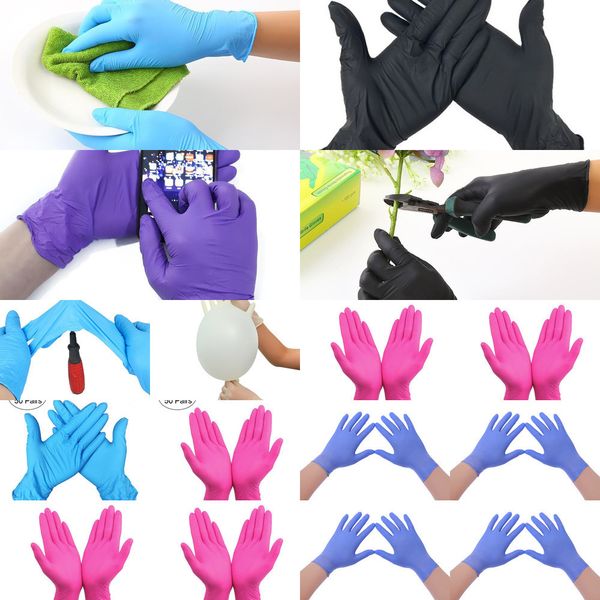 

нитрил водонепроницаемая быстрая поставка перчатки экзамен одноразовые перчатки ambidextrous для дома перчатки привет gqi11