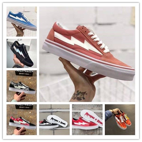 

new 2020 revenge x storm old skool canvas men shoes mens sneakers skateboarding casual shoes women skate shoes womens casual boots, Black