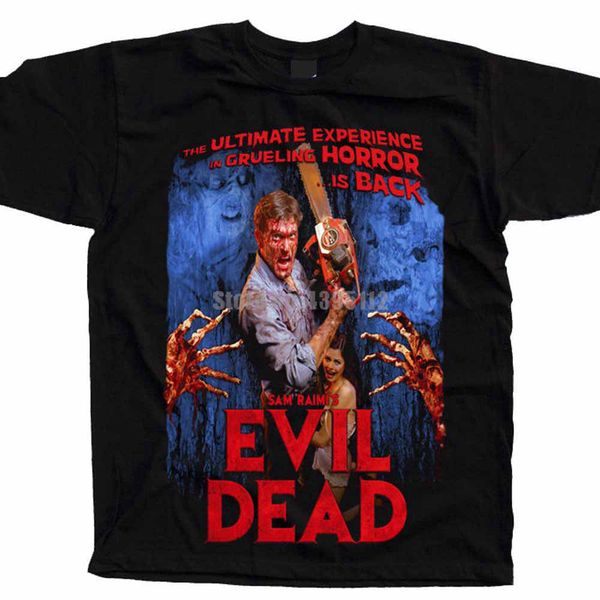 

evil dead movie man oversize t-shirts ussr t-shirts men's geek tshirts body shirt 2020 news fcskde
