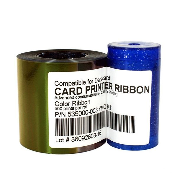 

535000-003 ymckt color ribbon replaces 552854-604 for datacard cp60 generic new