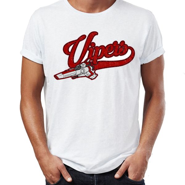 

men's t shirt battlestar galactica sci-fi bsg viper so say we all nerdy tee