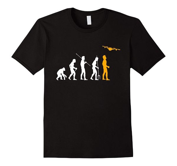 

quadcopter drone evolution enthusiast novelty fashion unique classic cotton men gift t-shirt