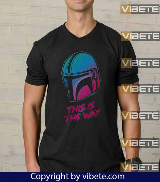 

the mandalorian this is the way t-shirt man's summer short tee