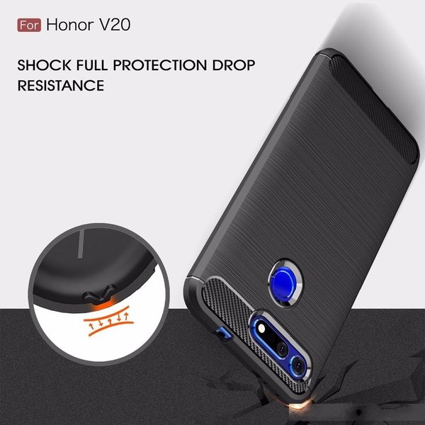 

carbon fiber protection cover for huawei honor 20 pro 20i v20 10 lite v10 9 9i v9 play 8 8x max 8c phone case