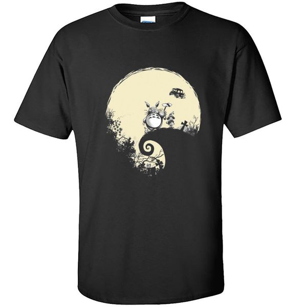 

ghibli totoro jack halloween men t shirts the nightmare before christmas o-neck cotton t shirt 3d printed tee shirts