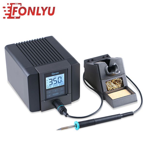 

quick ts1200a intelligent rework station led display with one soldering tip for phone motherboard repair