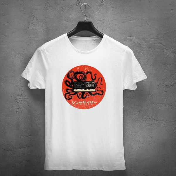 

урожай японский kraken синтезатор аналогового ретро передач студии synth nerd тенниска