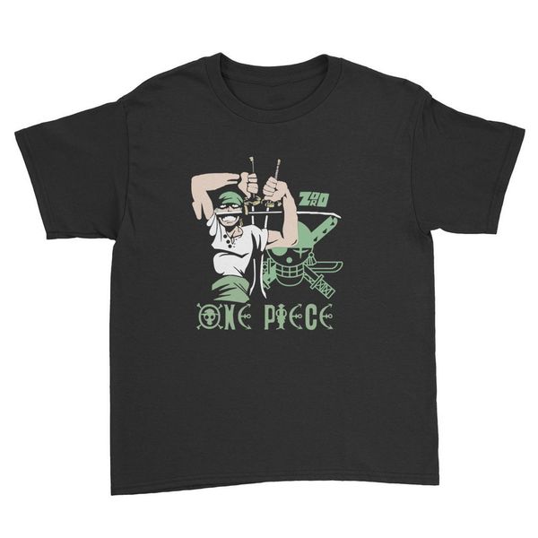 

one piece zoro anime baseball kids t shirt children pure cotton tee shirt