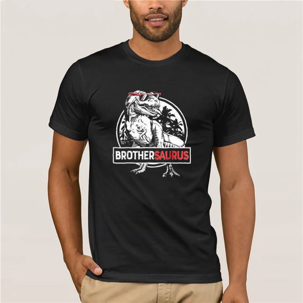 

качество моды короткий рукав мужчины тенниска людей тавра brothersaurus t rex брат saurus dinosaur мальчики лето мужская майка