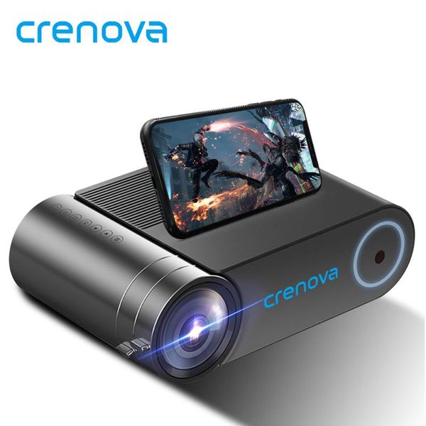 

crenova mini projector led full hd 1280x720 for 1080p wireless sync 2800 lumens home theater video beamer