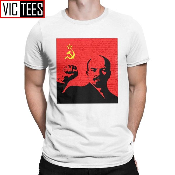 

lenin the soviet union t-shirt men communist communism ussr marx comrades russia cotton t shirt oversized