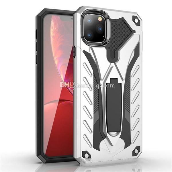 

military grade for iphone 12 11 pro max case bracket drop protective cover pc tpu rugged for samsung s20 plus s10 s9 s8 note 1020holder case