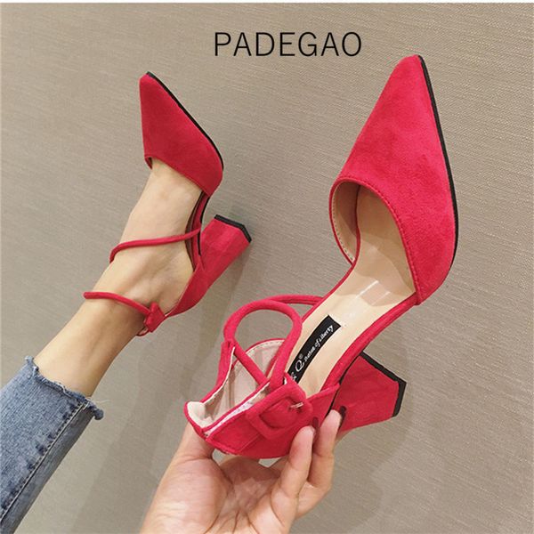 

womens shoes 2020 high heels fashion party heels korean casual elegant women, Black