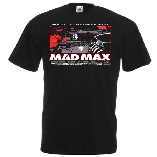 

mad max 1 movie poster t shirt black all sizes novelty cool men short sleeve t-shirt funny tees men short