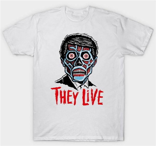

they live t shirt 1980's film movie men clothes tee shirt