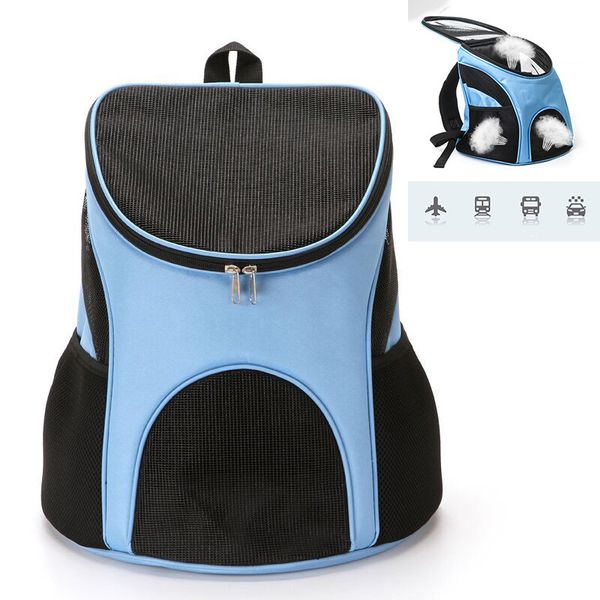

foldable pet carrier backpack dog cat outdoor travel carrier packbag portable zipper mesh pet backpack out bag cat