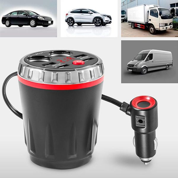 

fast charger 2.1a fm transmitter bluetooth car wirless radio adapter aux mp3 player fm modulator with hands-speaking 4 usb