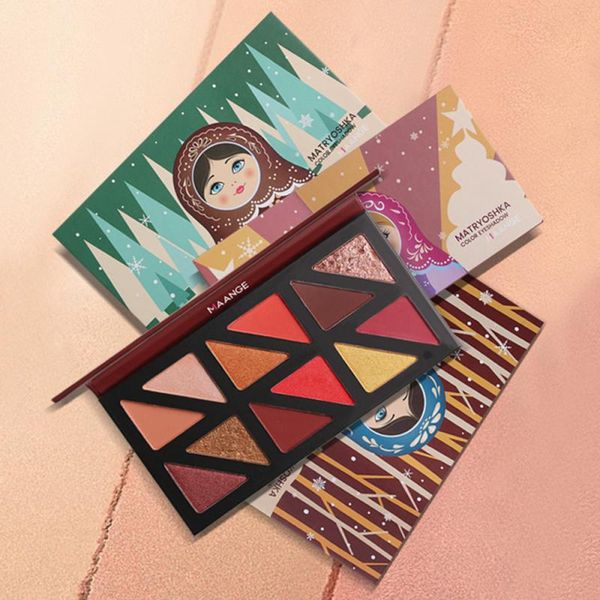 

12 colors matryoshka eyeshadow palette matte pearlescent eye shadow high texture pigment eyeshadow eye cosmetics tslm1