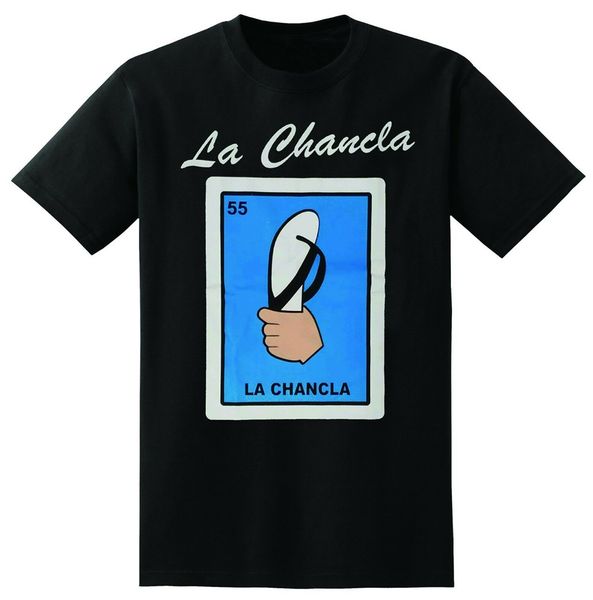 

мексиканский loteria la chancla черная футболка funny funny дизайн tee shirt