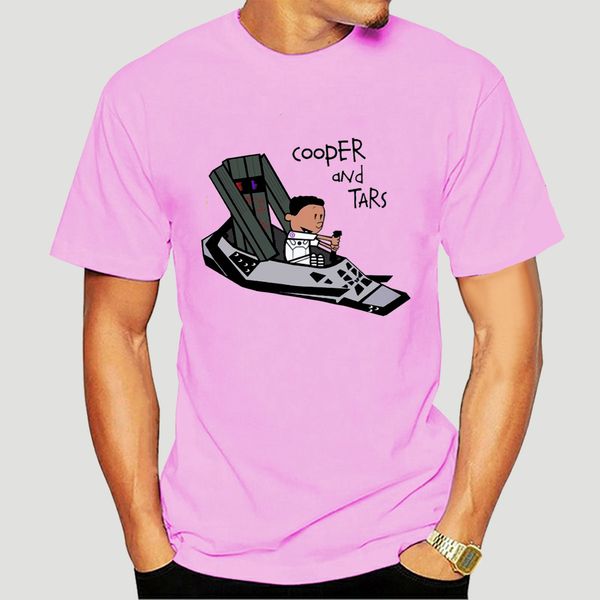 

cooper and humor robot tars funny tshirt men summer new white short sleeve casual homme cartoon interstellar t shirt-2139a