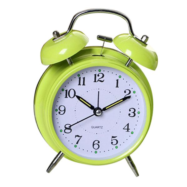 

bell alarm clock wake-up clock battery operated 12h display quatz clock 6inch, for home office study