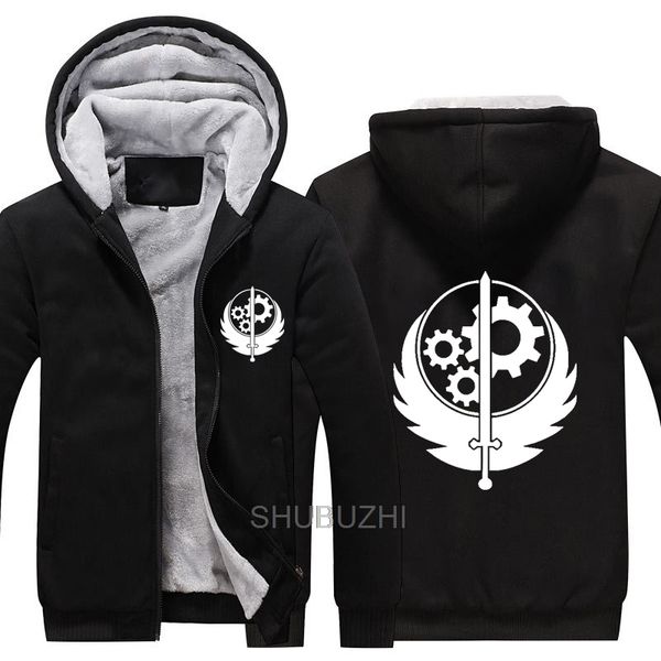 

братство стали сгущает hoodie sweatershirt горячие игры fallout братства стали зимой теплый флис hoodie