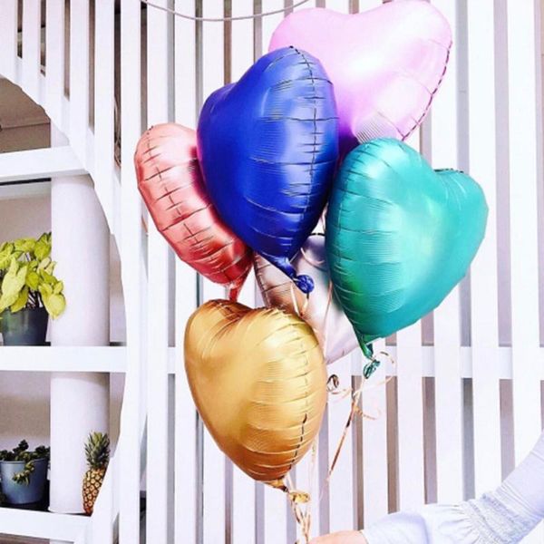 

20pcs/50pcs 18inch chrome metallic matte metal heart star round helium foil balloons wedding baby birthday party decoration