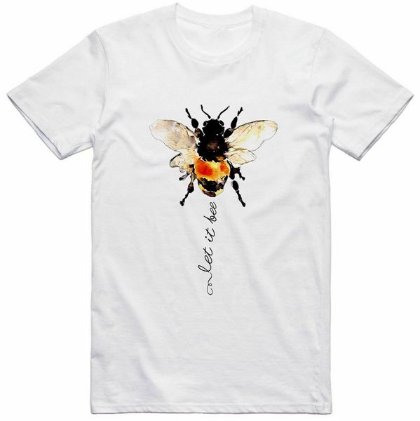 

let it bee arty nature design regular fit t shirt custom printed tee shirt