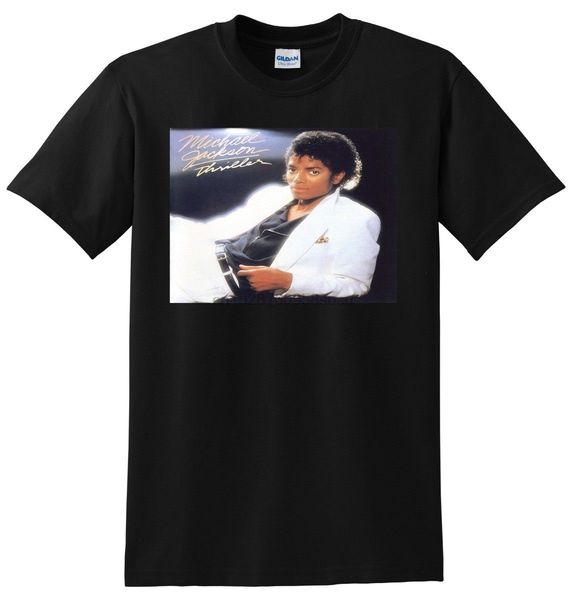 

new michael jackson t shirt thriller vinyl cd cover small medium large or xl mens t shirt summer o neck 100% cotton