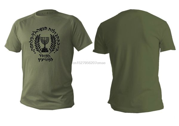 

t shirt mens dry fit short sleeve green olive israel mossad special operations