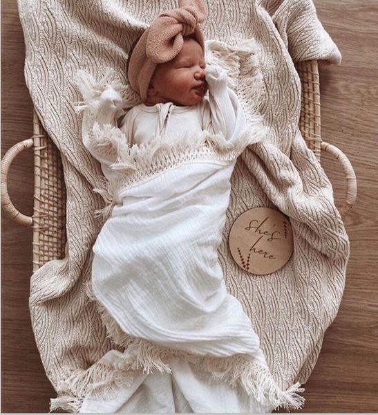 

6 layers newborn swaddle wrap blanket cotton baby receiving blanket infant sleeping warm quilt bed cover muslin baby blanket 200925