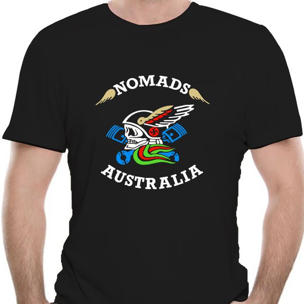 

nomads australia gang motor mc shirt new design man round neck black size s-3xl 0286j