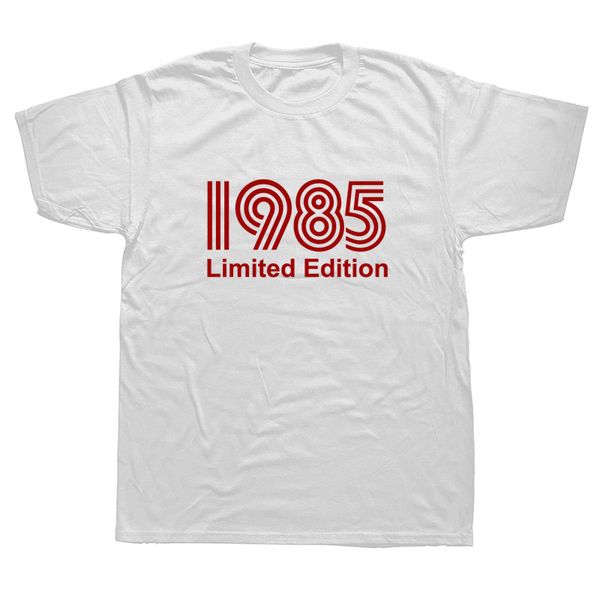 

1985 limited edition смешной graphic t-shirt mens лето стиль мода короткие рукава крупногабаритные streetwear футболки