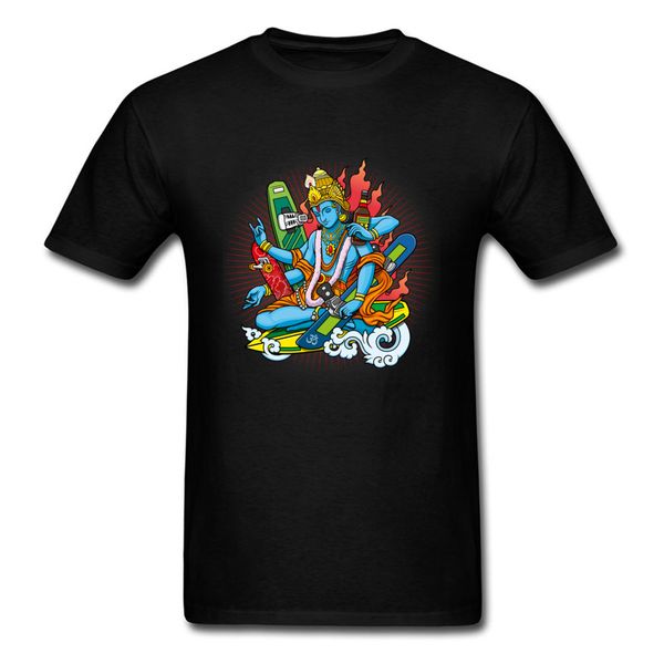 

fashion boarding vishnu design t-shirts o neck 100% cotton men shirt design shirt well chosen christmas gift t shirt