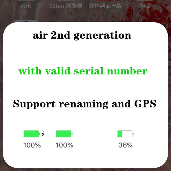 

2019 2nd generation h1 chip earphone for wireless bluetooth headphones earbuds in-ear earphone for ios android with logo pk redmi airdots