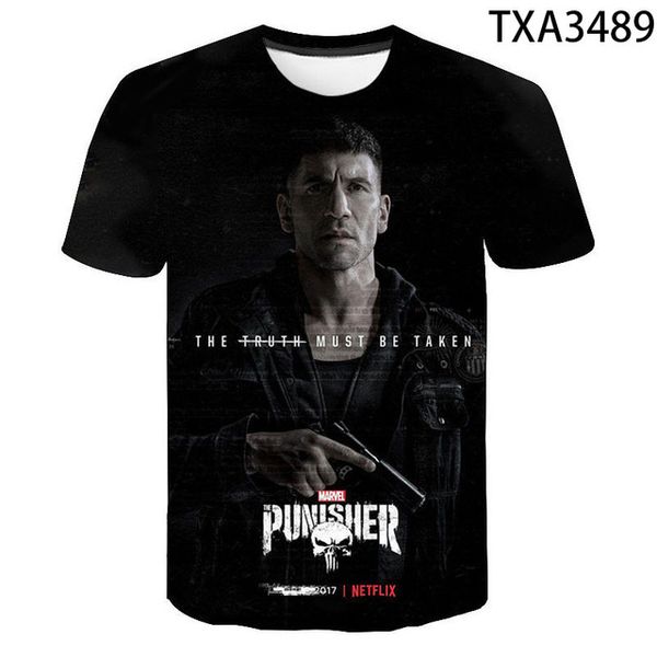 

punisher boy girl printed cool 3d print shirts comics plus size hentai men clothing