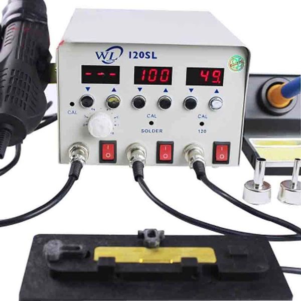 

phonefix ppd120sl heating desoldering reballing chip soldering rework station with air gun for a8 a9 a10 a11 cpu