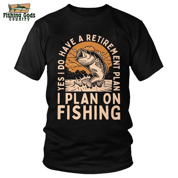 

retro my fishing retirement plan t shirt fgc