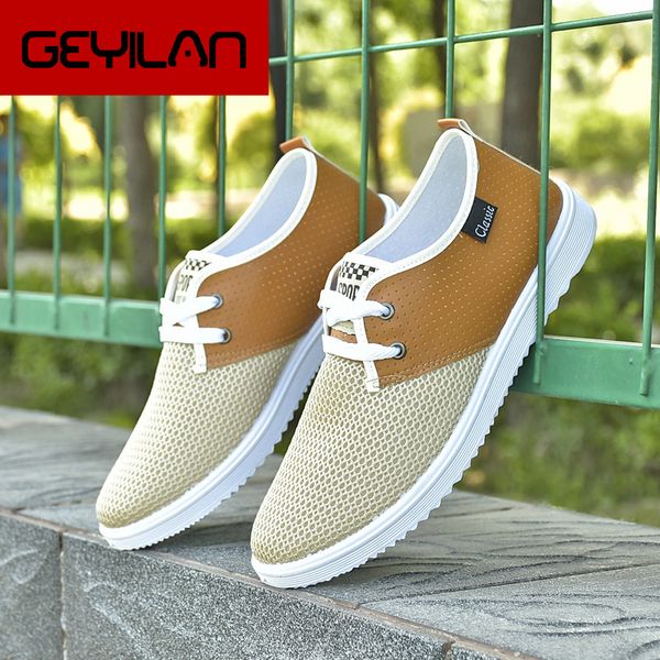 

shoes men's sports shoes zapatillas hombre 2020 new classic men's breathable mesh low cut casual chaussures pour hommes, Black