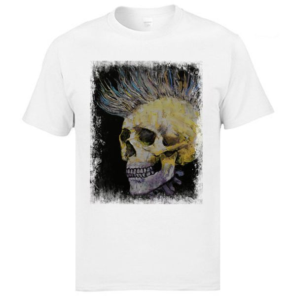 

hipster skull men t shirts 2018 new trendy men's luxury tee slim fit & tees hip hop rock dj jazz t shirt p-p white t-shirts