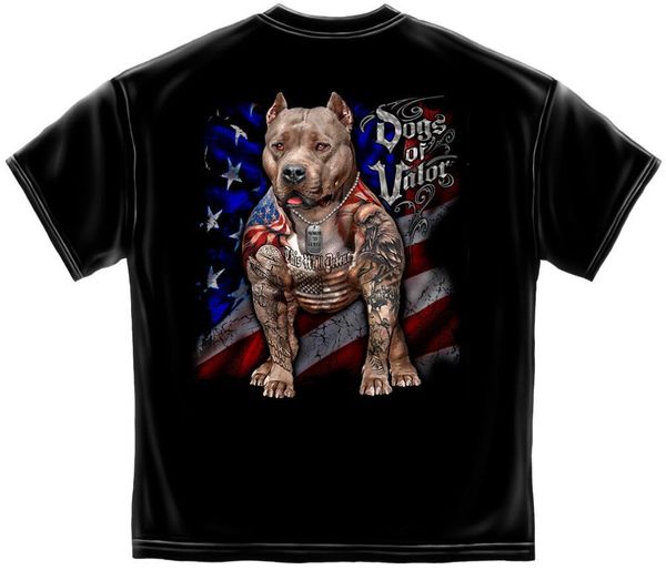 

military dogs of valor service t-shirt american flag defend pit bull 2019 new arrival summer fashion 100% cotton design t shirt