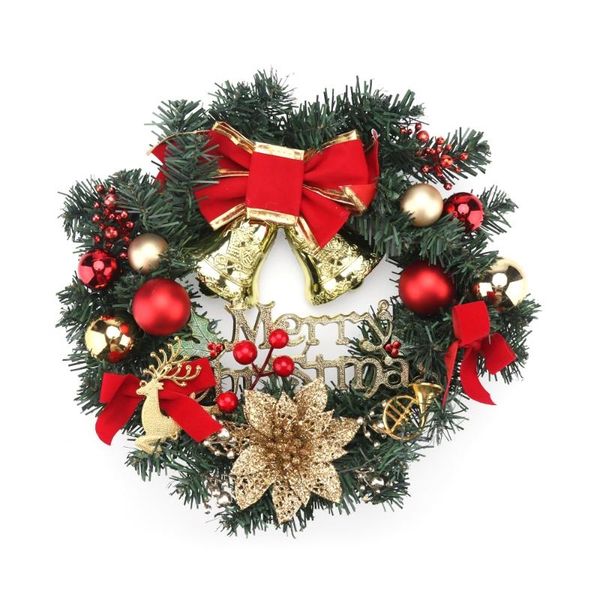 

christmas wreath pvc christmas wreath pendant hanging ornament home supermarket decoration holiday supplies colorful
