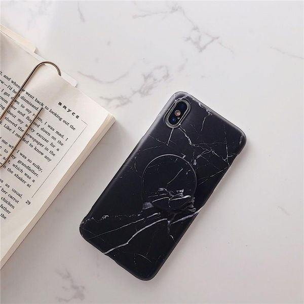 

designer phone case for iphone 11 pro 6 7 8 marble soft cover holder stand case for samsung s10 note10 with opp bag