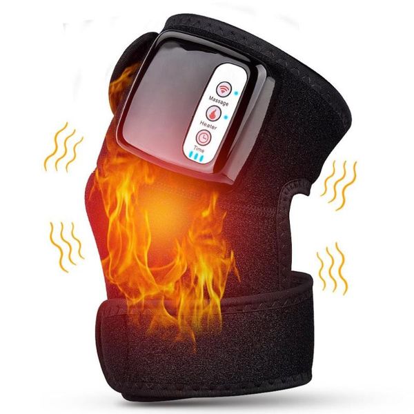 

vibration heating knee massager magnetic therapy joint physiotherapy knee bone care pain relief protector massage support