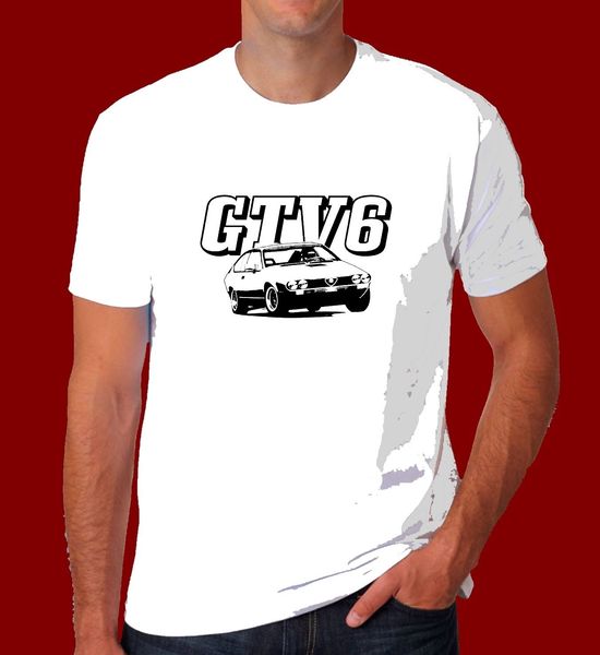 

men's tees italy car romeo alfetta t shirt gtv gtv6 v6 dad gift classic retro race car inspired o-neck t-shirt