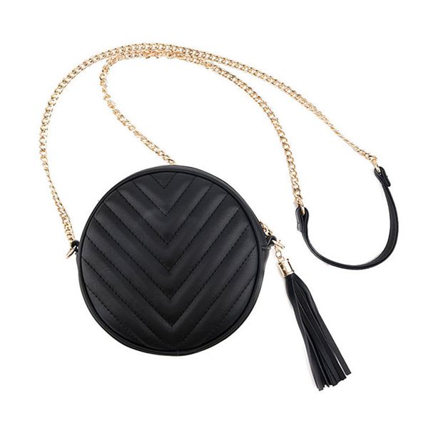 

кожа качества стеганые мини круглых кошельков и плечо crossbody ремень сумки