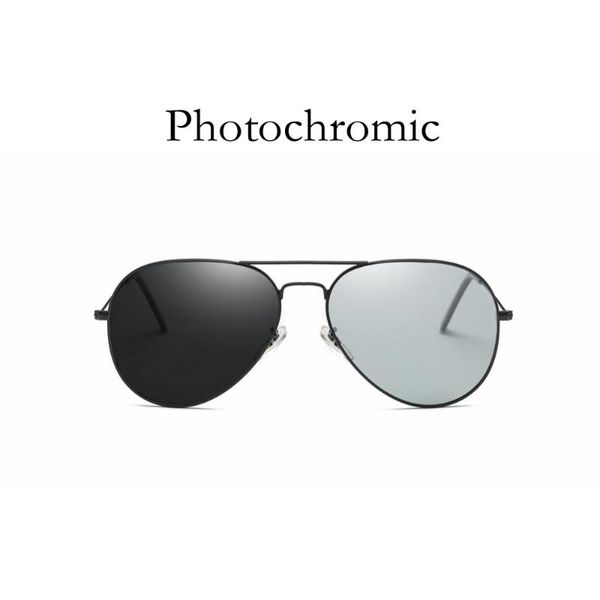 

sunglasses 2021 retro polarized pochromic pilot driver rider goggle chameleon change color glasses men women sun, White;black